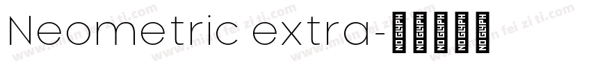 Neometric extra字体转换